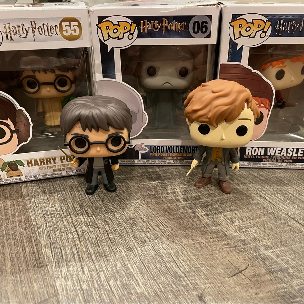 Funky Pop Harry Potter, Lord Voldemort, Ron Weasley, Newt 5 figures